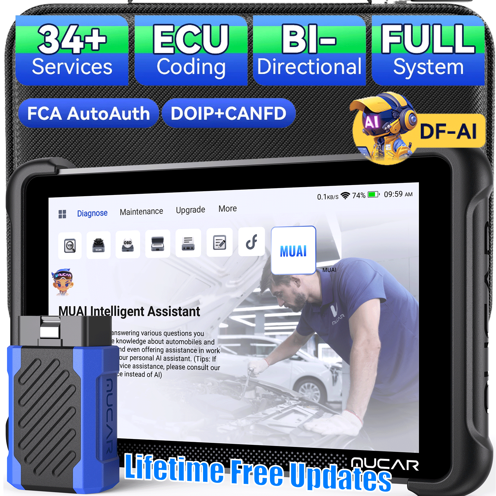 🔝2026 MUCAR 892BT Bidirectional OBD2 Scanner Car System AI Diagnostic ...