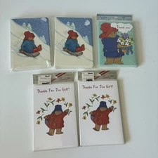 Vintage Paddington Bear Cards 20 Christmas And 31 Thank You w/Envelopes