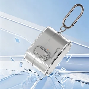 Shockproof Clear Case for Sony WF-1000XM6 with Lock Buckle Carabiner