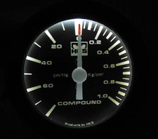Hks Old Logo 52mm Mechanical Boost Gauge Compound 1.0 Bar White Led R30 R32 Ae86