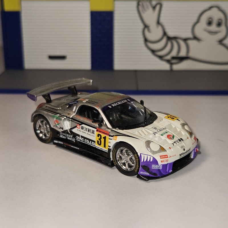 Muscle Machines Reckless MR-S Japan GT Car Championship 1:64 Diecast Silver Pur…