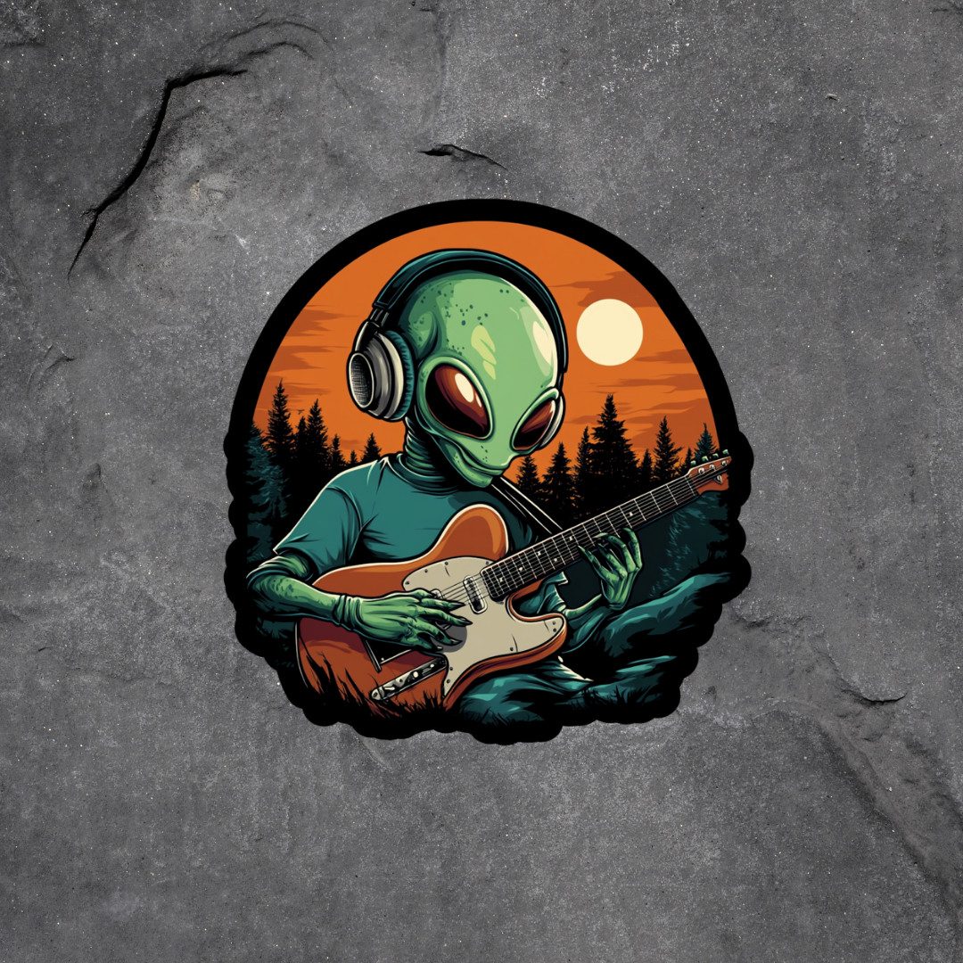 Vinyl Decal Artist Musician Cryptid Laptop Window