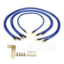 Car Grounding Kit, Universal PVC Grounding Wire Kit Auto Car Earth Cable 