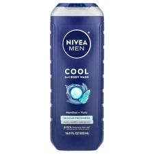 Men, Cool 3 in 1 Body Wash, Menthol & Yuzu, 16.9 fl oz (500 ml)
