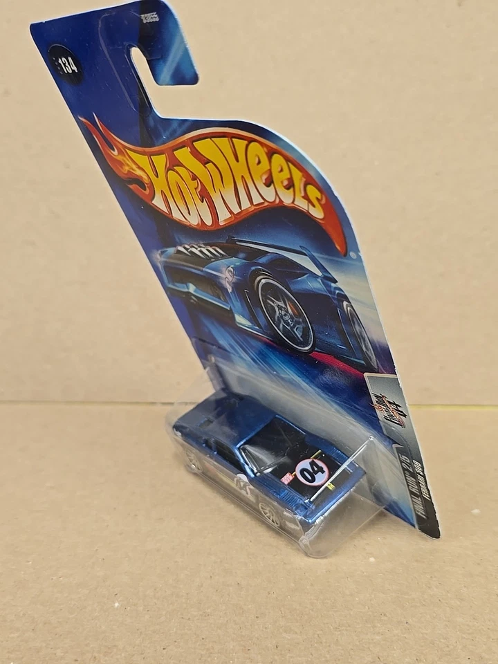 2004 Hot Wheels #134 Final Run 2/5 FERRARI 308 Blue w/Chrome 10 Spoke Wheels - Image 4 of 4