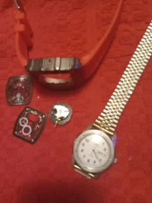 vintage timex indiglo And Us-polo And Rm-homage Watches For Parts Read DESCRIPT