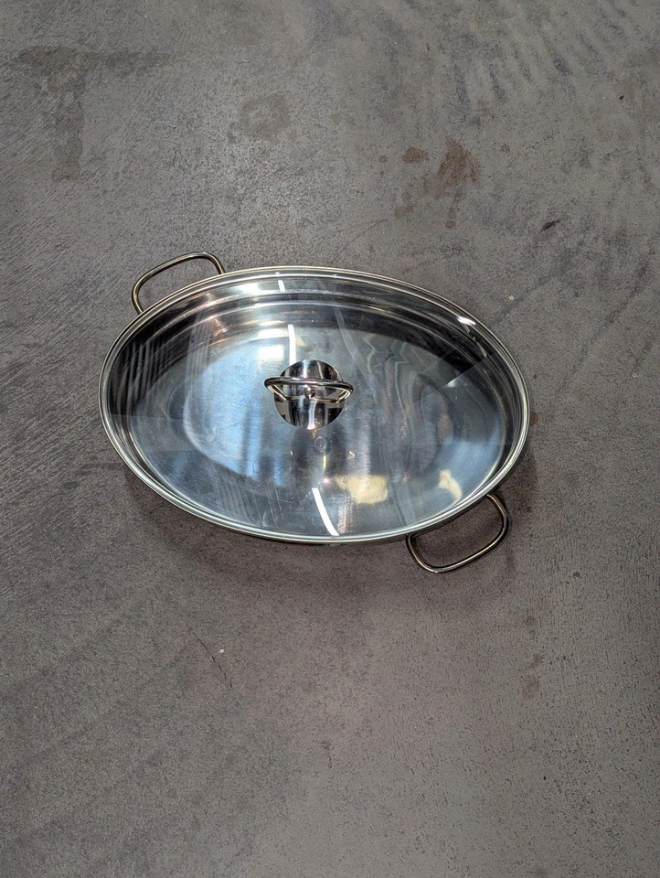 Berndes Induction Plus Stainless Steel Saute Pan with double handles & glass lid - Image 3 of 4