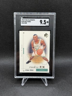 1998-99 SP Authentic - Rookie F/X Paul Pierce #100 /3500 (RC) SGC 9.5