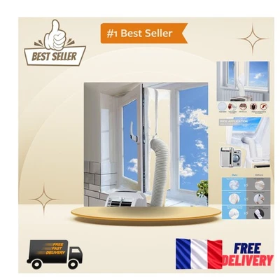 Kit de Joint de Fenêtre 400CM pour Climatiseur - Haute Efficacité et Imperméable - Photo 1/4