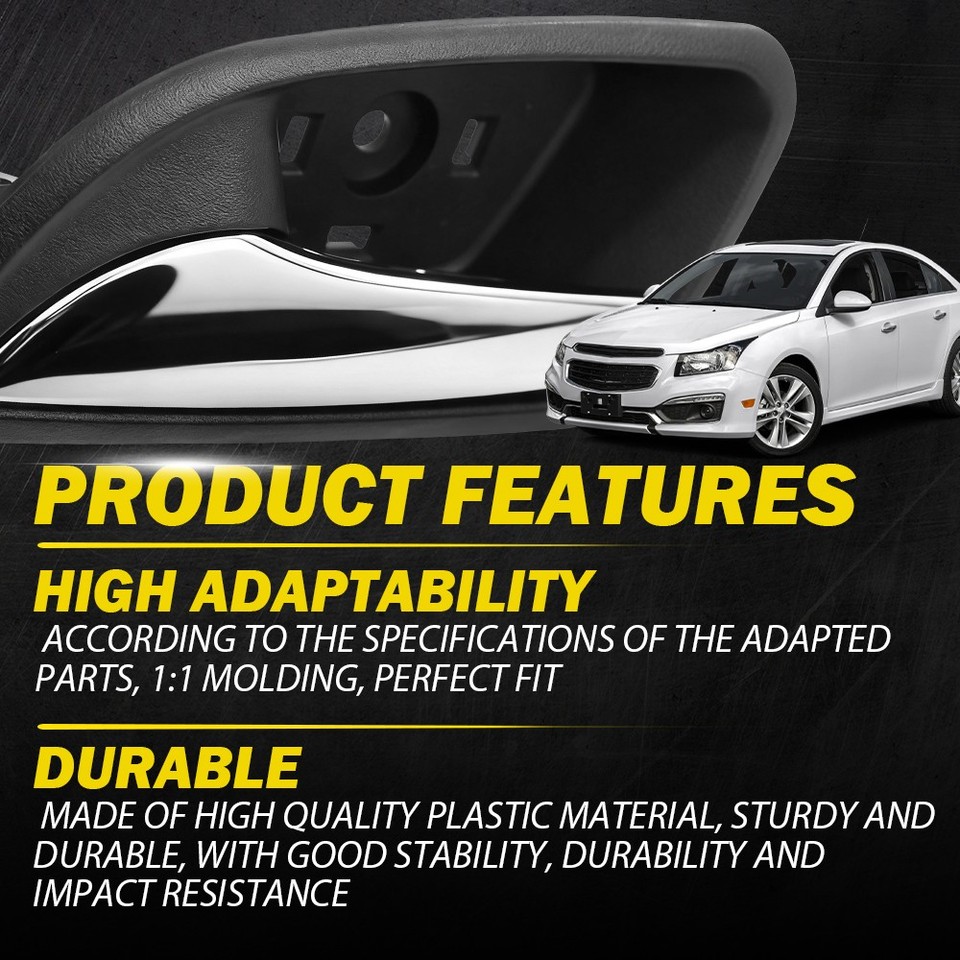 Exterior Door Handle For 2011-2015 Chevy Cruze – Front Right Or Rear Left/Right, Primed W/Chrome Insert