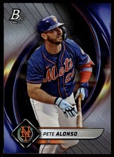 Pete Alonso 2022 Bowman Platinum #65 New York Mets FREE SHIPPING AutographDen