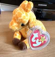 TY Beanie Baby - Twigs the Giraffe (1995) - With Tag Protector - Mint Condition