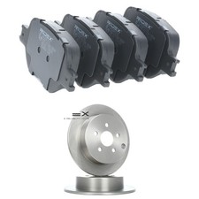 RIDEX Bremsenset Vorne Bremsscheiben Beläge für TOYOTA CELICA (ZZT23)