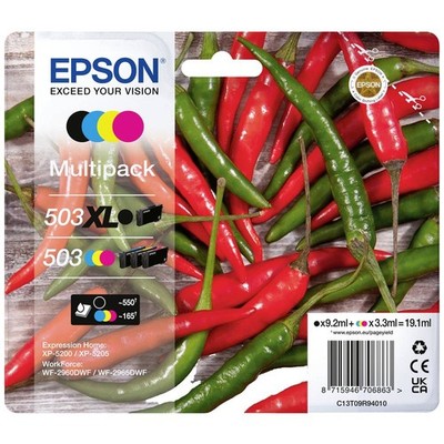 Epson Druckerpatrone T09R9, 503XL, 503 Original Kombi-Pack Color C13T09R94010
