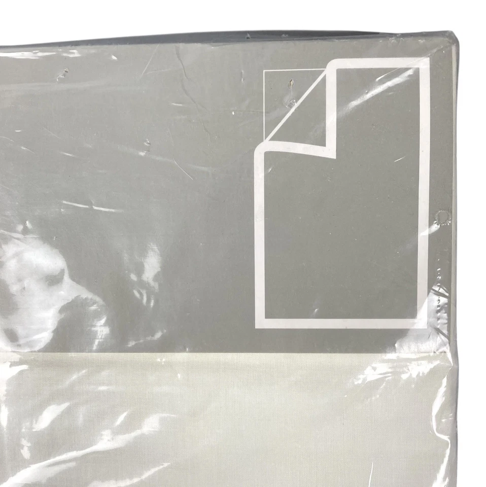 IKEA DVALA Sábana plana tamaño doble 100 % algodón blanco roto para colchón 38”x75” NUEVA Foto 3 de 4