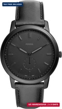 Fossil Men's Minimalist Quartz Stainless Steel Three-Hand Watch for Men