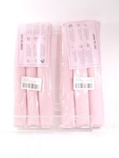 2 pack heatless curling rod, natural wave in pink 3pcs per pack 