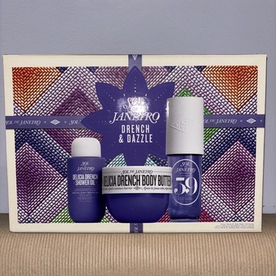 Sol De Janeiro Delicia Drench & Dazzle Body Routine Gift Set NEW Limited Edition