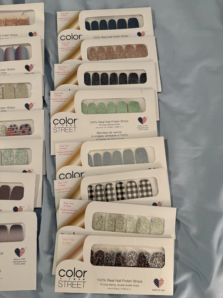 Tiras de uñas Color Street 22 paquetes nuevas en caja Foto 2 de 4