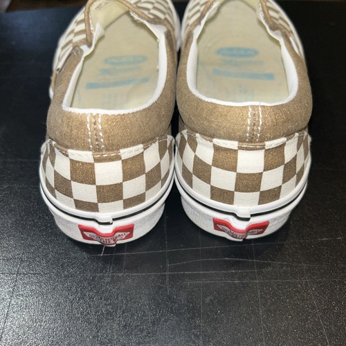 Mens 9 Women’s 10.5 Vans Slip-On Checkerboard Bronze Age Sneakers 2021 - Picture 7 of 9