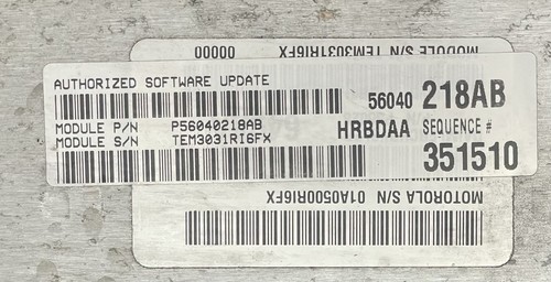 2002 Dodge Ram 3500 Automatic 5.9L Diesel Powertrain Control Module 56040218AB - Picture 2 of 3