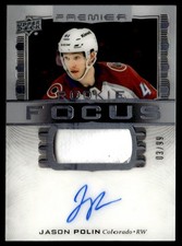 2024-25 Upper Deck Premier Focus Auto Patch Rookies Jason Polin Rookie Auto