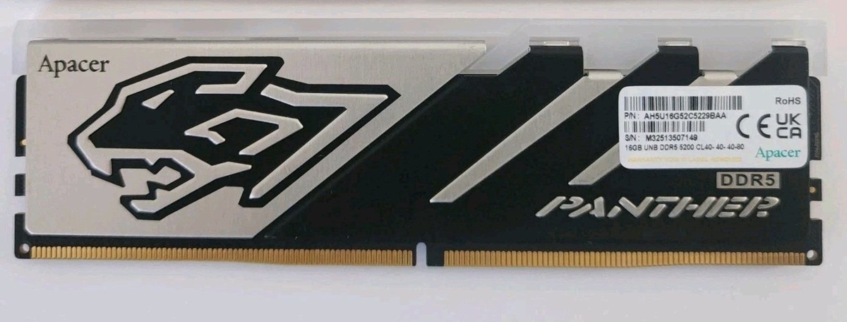RAM DDR5 16GB RGB 5200MHz APACER PANTHER CL40, AH5U16G52C5229BAA