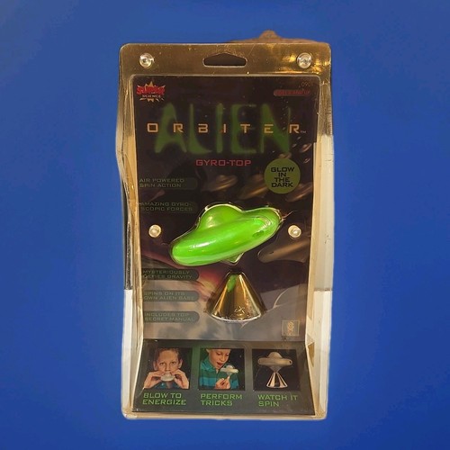Super Science Alien Orbiter Gyro-Top Glow In The Dark #0901 UFO Collectible Read