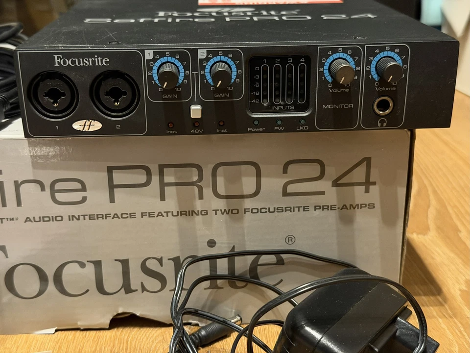 Focusrite Saffire PRO 24 Firewire Audio Interface PC/Mac Recording MIDI+Zubehör - Bild 4 von 4