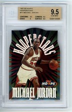 Michael Jordan 1997-98 SkyBox NBA Hoops Hooperstars Die-Cut #1 BGS 9.5 Gem Mint