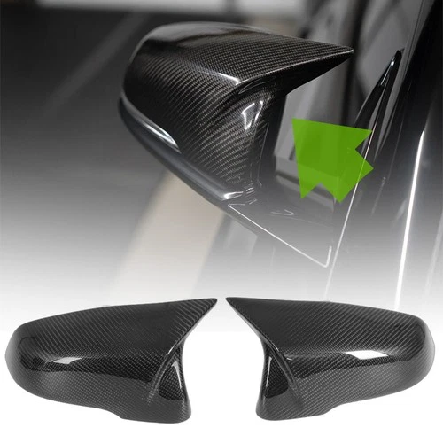 Real Carbon Fiber Side M Style Mirror Covers Cap For 2020-2025 Toyota Supra A90