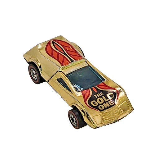 Vintage 1969 Hot Wheels The Gold One Buzz Off Hong Kong Mattel Very Rare Redline