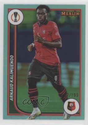 2023-24 Merlin UEFA Club Competitions Aqua Refractor /199 Arnaud Kalimuendo 1k9e