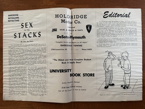 Vintage 1950’s UNM Univ. Of New Mexico “Barrage” Two Student Humor Magazines - Picture 5 of 12