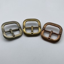 Fleur De Lis Buckle Copper Casted Leather Buckle 36mm