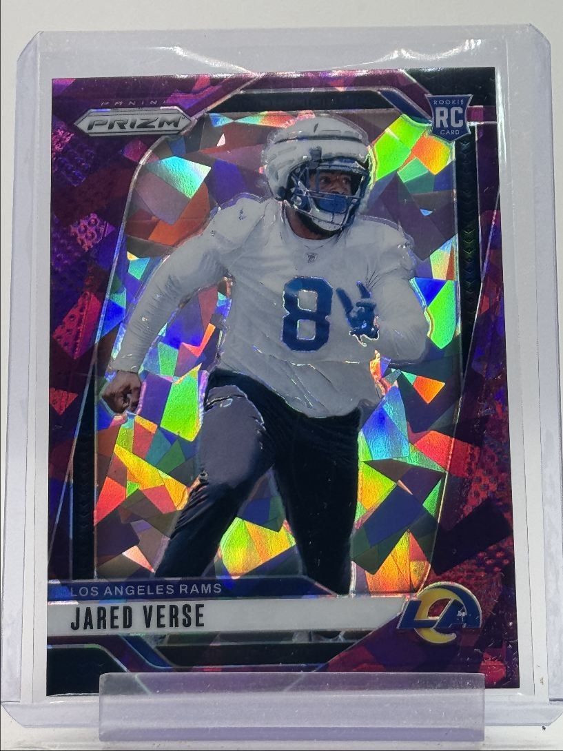 JARED VERSE 2024 PANINI PRIZM ROOKIE PURPLE ICE RAMS #341 RC /225 Q4128