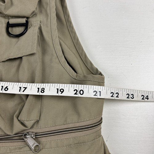 Vintage Columbia Fishing Vest Mens Size Small Beige Pockets Fishing Pockets - Picture 4 of 5