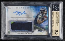 2015 Topps Inception Tyler Lockett BGS 9.5 GEM MINT Jumbo Patch Auto 0m0