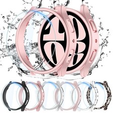 QCKANLJ 6 6 Pack Galaxy Watch 6 44mm Screen Protector Case New