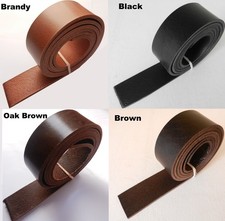 Clearance 3.5mm - 4mm  Thick Buffalo Veg Tan Leather Belt Straps Bag Handles