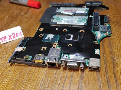 Mainboard  Lenovo Thinkpad  X201 : CPU i5-M520 incl.  Card Bus Reader.. #6079/90
