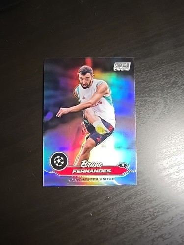 2023-24 Topps Stadium Club Chrome #83 Bruno Fernandes Refractor Man. U ...