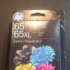 HP 65XL 65 Ink Cartridge 2-Pack Black Tri-Color for DeskJet 2620 2630 2640