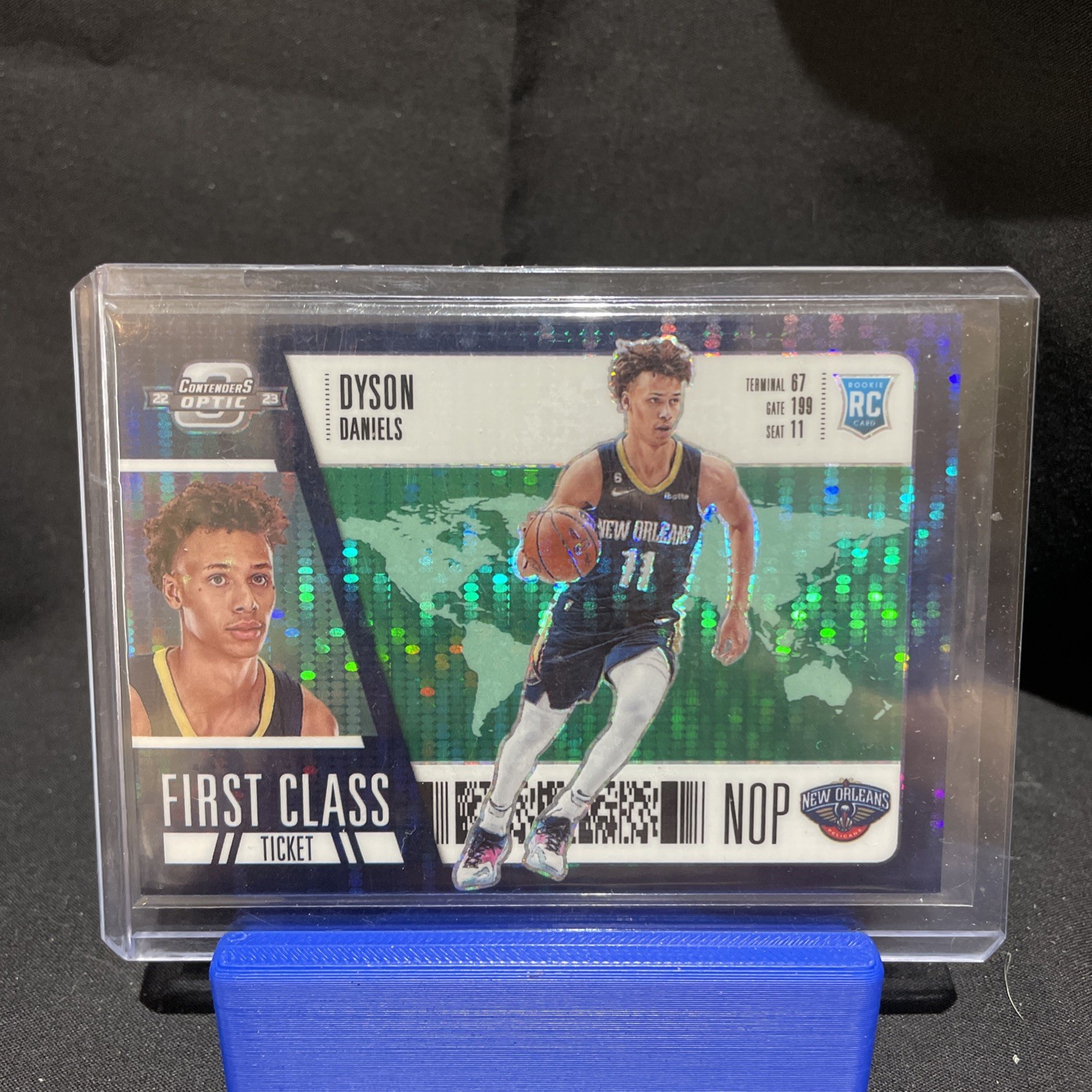 2022-23 Panini Contenders Optic - First Class Ticket Dyson Daniels #7 Green...