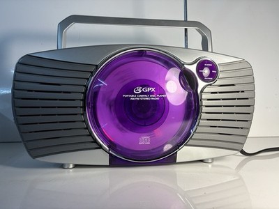 Rare Vintage 2000s GPX C961 CIT CD Player AM/FM Radio (purple