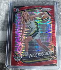 2025 Panini Prizm WNBA Paige Bueckers RC Red Pulsar Prizm /299 #147 Wings
