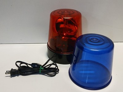 Vintage Light  WANG Ching Mars Corp Red And Blue Rotating Light Model D-400 