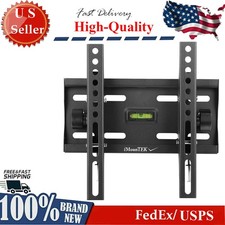 Flat TV Wall Mount Bracket 15 Tilt Swivel for 23 26 27 32 37 40 42 inch LED LCD