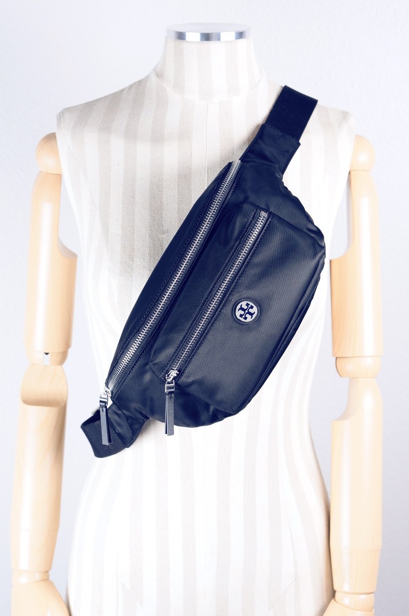 Latest New Tory Burch Navy Nylon Belt Bag Sling Fanny Pack 170436