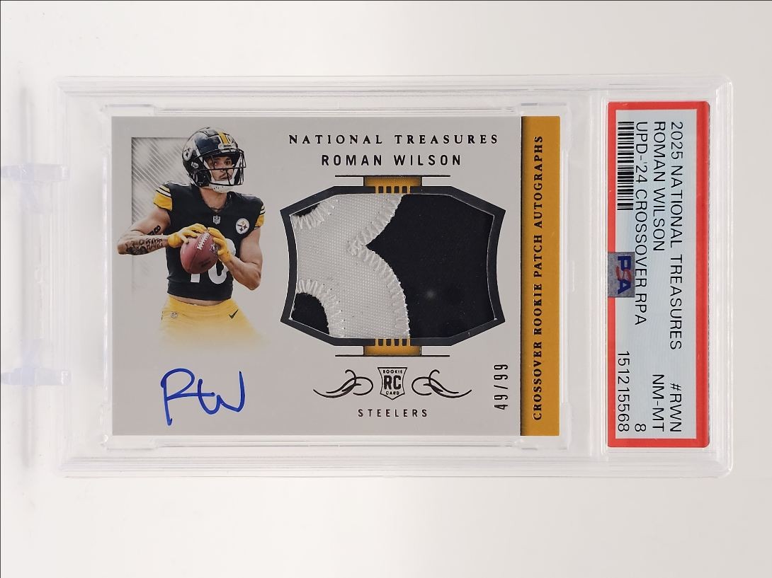 Roman Wilson Panini National Treasures Rookie Gloves Signatures #RWN Base
